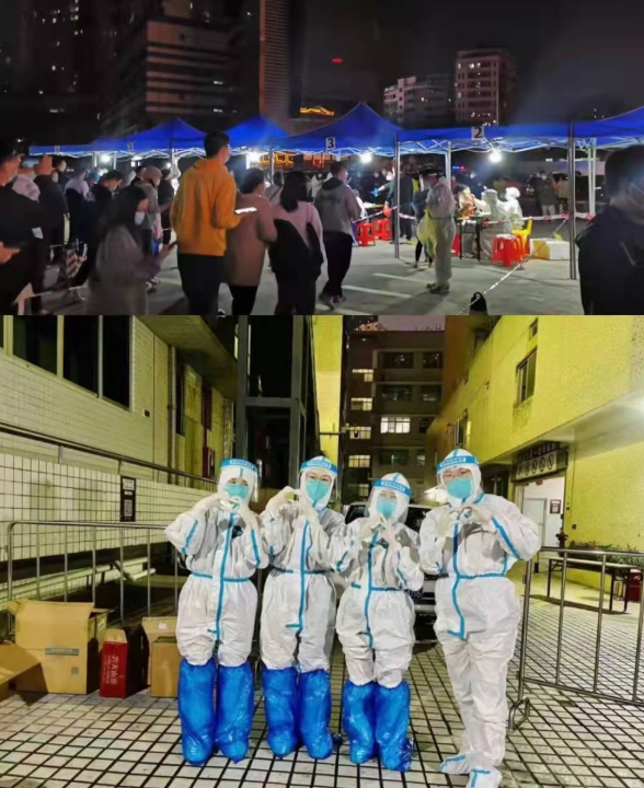 疫情下的“逆行者”：8868登录平台医务人员七天不分昼夜奋战在核酸采样现场4.png